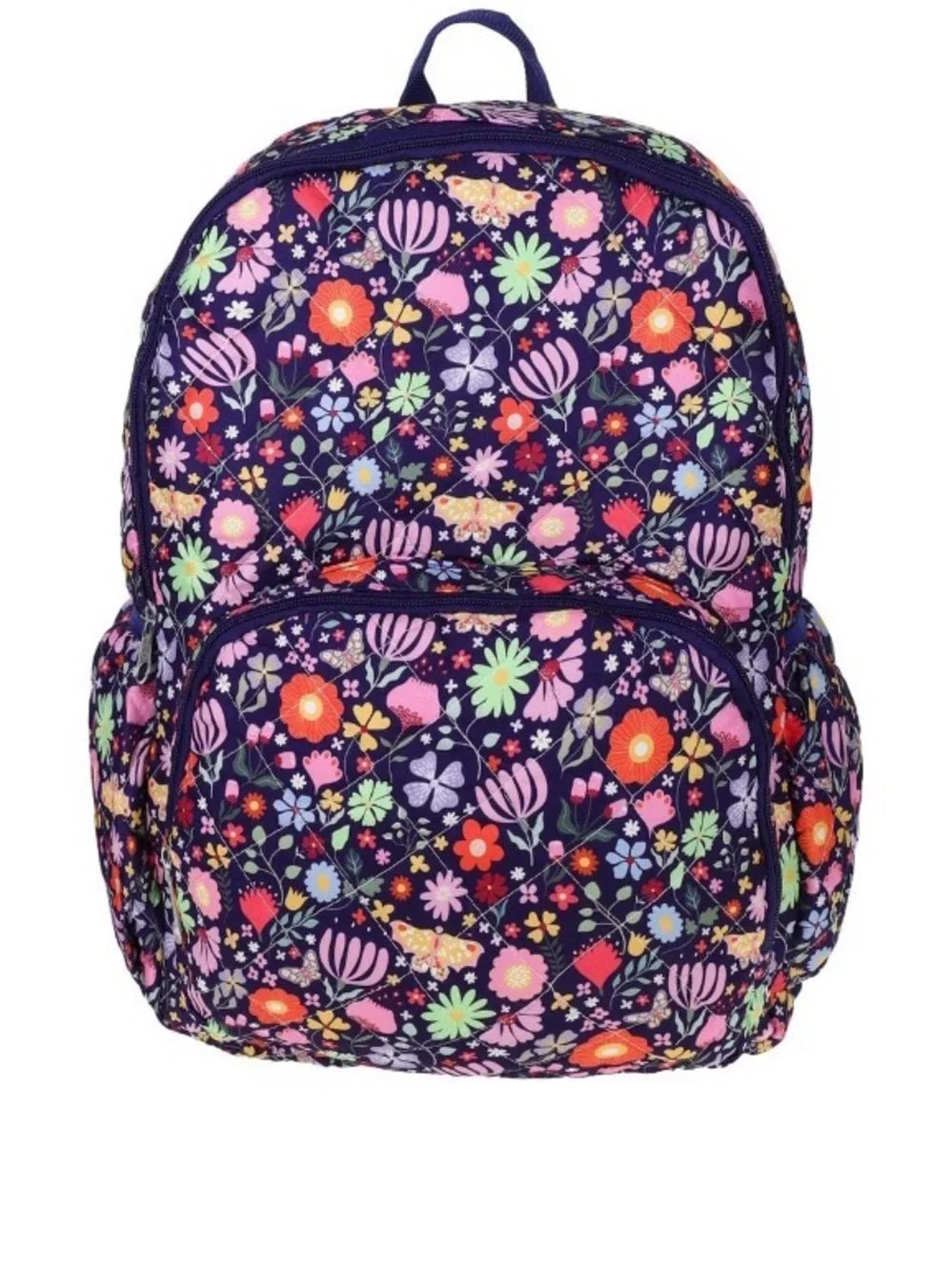 Kids Floral Backpack - Purple - Unbranded